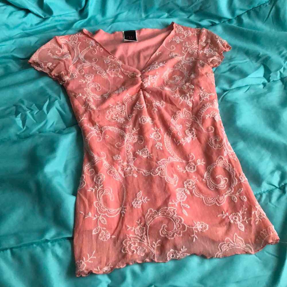 Peach And Lace top!